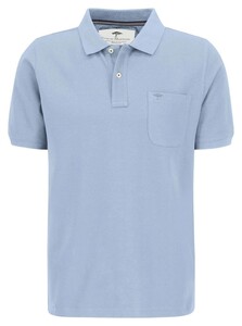 Fynch-Hatton Uni Supima Cotton Chest Pocket Poloshirt Summer Breeze