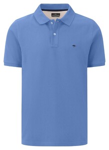 Fynch-Hatton Uni Supima Cotton Poloshirt Crystal Blue