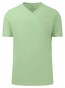 Fynch-Hatton Uni V-Neck Cotton T-Shirt Soft Green