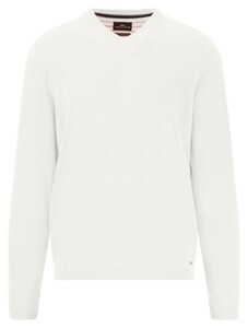 Fynch-Hatton V-Neck Air Cotton Pullover New Off White