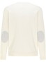 Fynch-Hatton V-Neck Cotton Cashmere Elbow Patches Pullover Off White