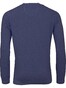 Fynch-Hatton V-Neck Cotton Linen Uni Pullover Navy