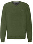 Fynch-Hatton V-Neck Elbow Patches Pullover Pesto