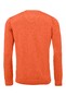 Fynch-Hatton V-Neck Fine Knit Cotton Trui Tangerine