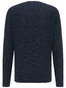 Fynch-Hatton V-Neck Linen Cotton Pullover Navy