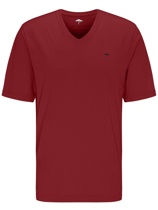 Fynch-Hatton V-Neck T-Shirt Cherry