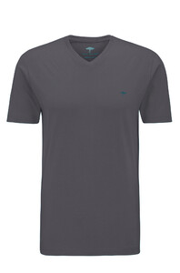 Fynch-Hatton V-Neck T-Shirt T-Shirt Asphalt