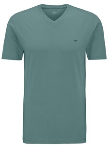Fynch-Hatton V-Neck T-Shirt Uni Organic Cotton T-Shirt Aloe