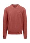 Fynch-Hatton V-Neck Uni Superfine Cotton Pullover Orient Red