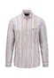 Fynch-Hatton Vertical Combi Stripes Button Down Overhemd Orient Red-Multi