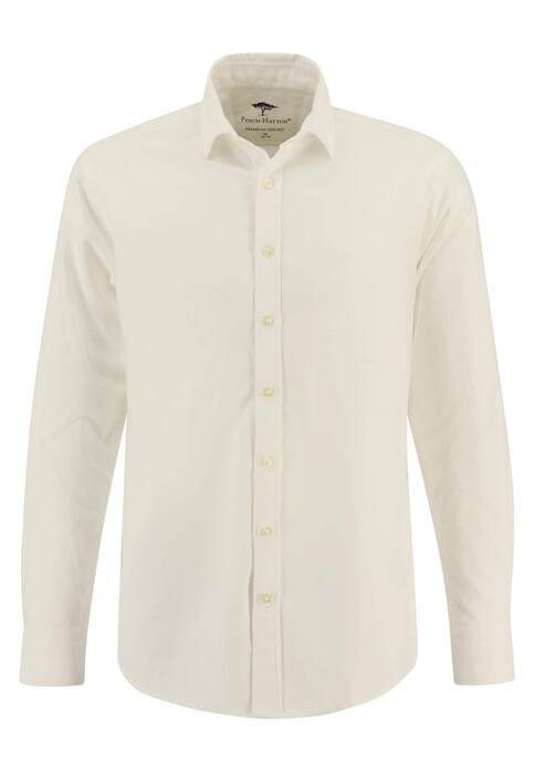 Fynch-Hatton Washed Oxford Kent Shirt Off White