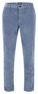 Fynch-Hatton Wide Corduroy Flat-Front Ribbroek Elephant Blue