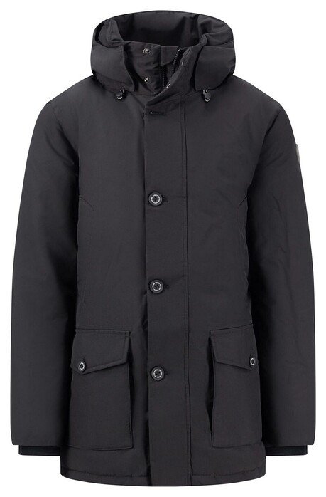 Fynch-Hatton Winter Parka Coat Black