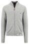 Fynch-Hatton Zip Allover Texture Knit Cardigan Silver