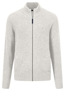 Fynch-Hatton Zip Cardigan Donegal Winter White