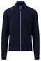 Fynch-Hatton Zip Cardigan Jacket Superfine Cotton Texture Navy