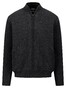 Fynch-Hatton Zip Jacket Lambswool Teddy Subtle Cable Pattern Cardigan Steel