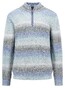 Fynch-Hatton Zip Troyer Effect Yarn Pullover Navy