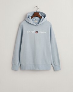 Gant 1949 Archive Shield Graphic Logo Sweat Hoodie Pullover Stormy Sea