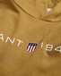 Gant 1949 Archive Shield Graphic Logo Sweat Hoodie Trui Mustard Beige