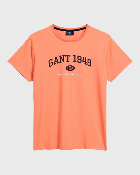 Gant 1949 New Haven T-Shirt Coral Orange
