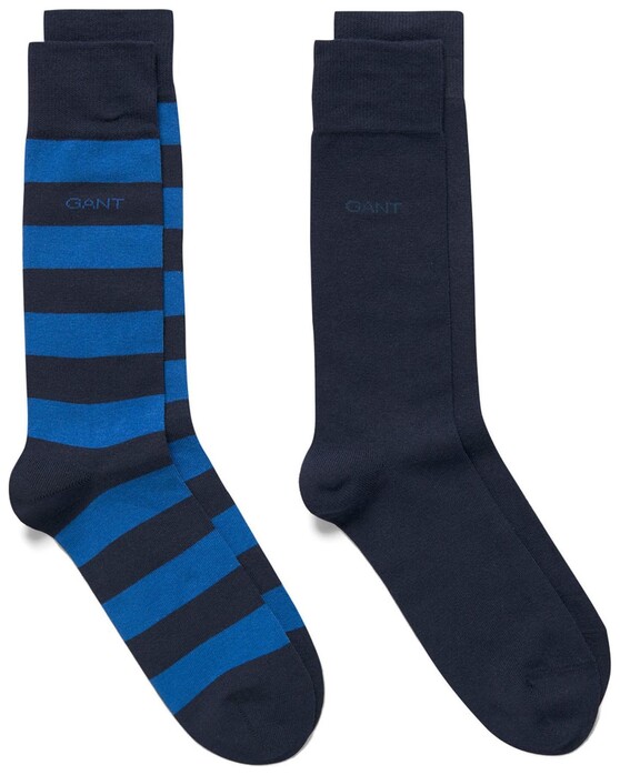 Gant 2Pack Bar Stripe Socks College Blue