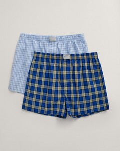 Gant 2Pack Boxershorts Check Pattern Underwear Capri Blue