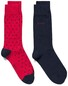 Gant 2Pack Dot And Solid Socks Sokken Rood