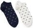 Gant 2Pack Star Sneaker Socks Sokken Navy