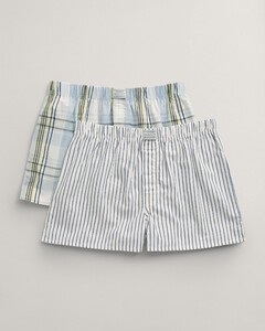 Gant 2Pack Stripe And Check Pattern Gift Box Underwear Eggshell