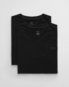 Gant 2Pack V-Neck Uni Color T-Shirt Black