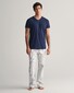 Gant 2Pack V-Neck Uni Color T-Shirt Navy-White