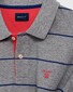 Gant 3 Color Piqué Short Sleeve Poloshirt Grey Melange