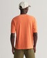 Gant 3-Color Tipped Solid Piqué Embroidery Logo Polo Apricot Orange