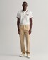 Gant 3-Color Tipped Solid Piqué Embroidery Logo Polo Eggshell