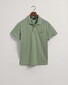 Gant 3-Color Tipped Solid Piqué Embroidery Logo Polo Kalamata Green
