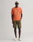 Gant 3-Color Tipped Solid Pique Embroidery Logo Poloshirt Apricot Orange