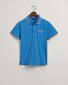 Gant 3-Color Tipped Solid Pique Embroidery Logo Poloshirt Day Blue