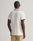 Gant 3-Color Tipped Solid Pique Embroidery Logo Poloshirt Eggshell