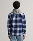 Gant 3D Shadow Check Flannel Shirt College Blue