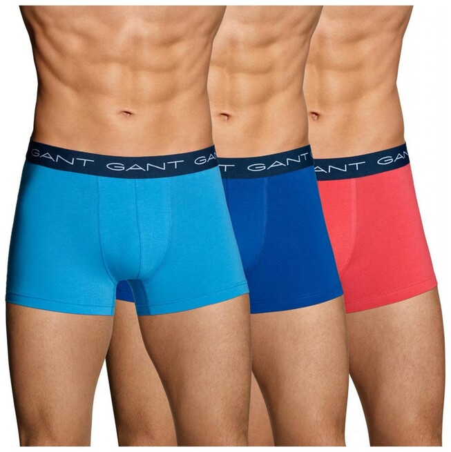 Gant 3Pack 3 Color Shorts Ondermode Midden Blauw