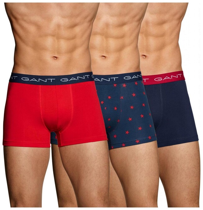 Gant 3Pack Premium Shorts Ondermode Rood