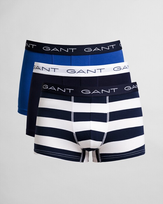 Gant 3Pack Rugby Stripe Trunk Ondermode Classic Blue