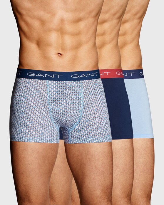 Gant 3Pack Signature Weave Underwear Capri Blue