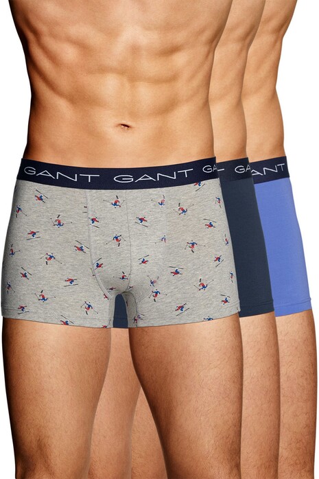 Gant 3Pack Skier Gift Box Underwear Periwinkle Blue