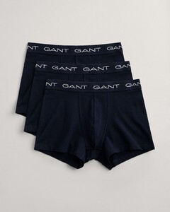Gant 3Pack Solid Color Trunks Underwear Marine