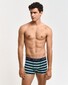 Gant 3Pack Stripe Trunk Ondermode Deep Forest