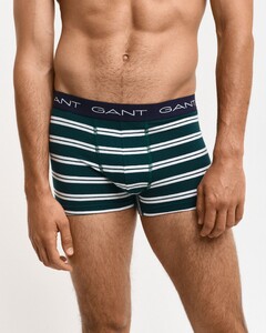 Gant 3Pack Stripe Trunk Ondermode Deep Forest