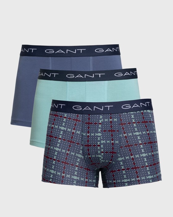 Gant 3Pack Trunk Signature Weave Underwear Vintage Blue