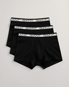 Gant 3Pack Trunks Underwear Black